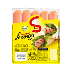 Salsicha de Frango Sadia 500g (Pacote)