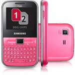 Samsung Ch@t C3222 Desbloqueado, Rosa, Dual Chip, Câmera 1.3MP, MP3 Player, Rádio FM e Cartão de Memória 2GB