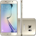 Samsung Galaxy S6 Edge Dourado Desbloqueado 64GB 4G Android 5.0 Tela 5.1" Octa-Core Câmera 16MP