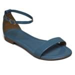 Sandália Rasteira Looshoes Fascino Azul/Jeans 118.099.498