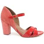 Sandália Zariff Shoes Boho Chic Vermelho