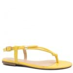 Sandalia Zariff Shoes Rasteira Fivela Amarelo
