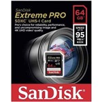 Sandisk Sdxc Extreme Pro 64gb 95mb/s Lacrado +rápido