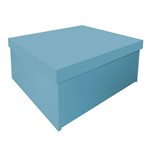 Sapateira Box Baú Caixa Organizadora para Sapatos - Azul Laca