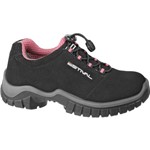 Sapato de Segurança em Microfibra Estival Energy Cute - Preto e Pink