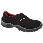Sapato de Segurança em Microfibra Estival Work Energy Cover - Preto e Vermelho