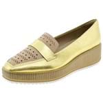 Sapato Feminino Flatform Piccadilly - 977006 Ouro 36