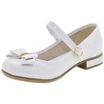 Sapato Infantil Feminino Branco Bonekinha - 330002 12 Pares