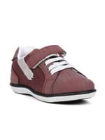 Sapato Infantil para Bebê Menino - Vermelho/cinza
