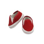 Sapato Keds Bebê Unissex Vermelho com Elástico