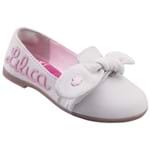 Sapato Lilica Ripilica Branca Bebê Menina - Tam. 21