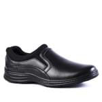 Sapato Masculino 9729 em Couro Floater Preto/Techprene Preto Doctor Shoes