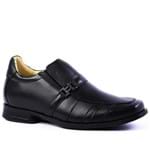 Sapato Masculino Linha Up (7 Cm + Alto) 5497 em Couro Floater Preto Doctor Shoes