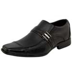 Sapato Masculino Social Liso com Fivela Preto Parthenon Shoes - SR711