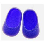 Sapato para Boneca – Modelo Sapatilha 6cm – Baby Alive - Azul Royal– Laço de Fita
