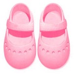 Sapato para Boneca – Modelo Sapatilha 7cm – Adora Doll - Rosa – Laço de Fita