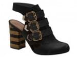 Sapato Tanara Chanel Salto Quadrado Médio Preto | Dtalhe Calçados