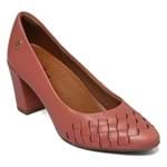 Sapato Usaflex Couro Batik Old Pink AB8407