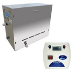 Sauna Vapor Elétrica Steam Inox 6kw Até 6m³ + Quadro Digital - Sodramar