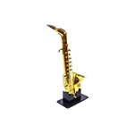 Sax Saxofone Musical Decorativo - 31cm - Emite Som