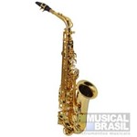 Saxofone Alto Ny As200g em Mib (Eb) com Case - Dourado (Banhado a Ouro)
