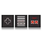 Set de Quadros Gamer Joystick 8-bits