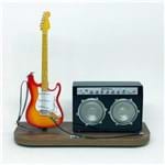 Set Miniatura Guitarra Stratocaster + Amplificador 1:4 TudoMini