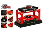 Set: Pontiac GTO (1969) - Preto / Vermelho - 1:64 - Auto Lift R13 15-04 R131504