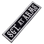 Sgt At Arms Moto Clube NT0523 Patch Bordado para Colete