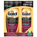 Shampoo + Condicionador Niely Gold Compridos + Fortes 200ml