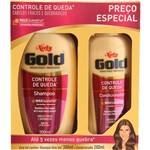 Shampoo + Condicionador Niely Gold Controle de Queda - 300ml/200ml