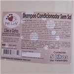 Shampoo Pet Life Sem Sal 5 Litros