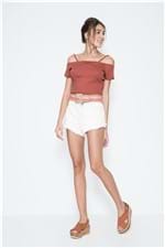 Short Jeans Aleta Lateral Jeans - 42