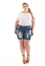 Shorts Boyfriend Jeans Destroyed Plus Size | Confidencial Extra