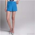 Shorts Camadas Azul Médio - M