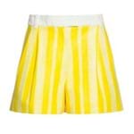 Shorts Couro Phillip Lim Amarelo/branco/40