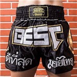Shorts de Muay Thai Best Defense Preto