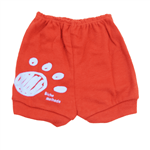 Shorts Estampado de Cachorro Vermelho P Vermelho