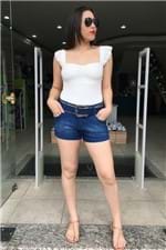 Shorts Jeans Curto com Cinto Morena Rosa - 34