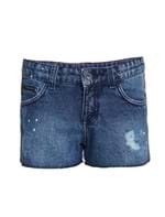 Shorts Jeans Infantil Calvin Klein Jeans Five Pockets Azul Médio - 2