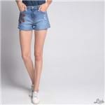 Shorts Jeans Rosas Jeans - 36