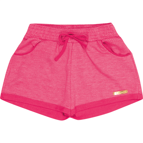 Shorts Juvenil Abrange Moletinho Pink 12