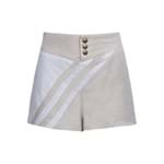 Shorts Malibu Latte/Branco - 40