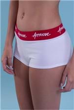 Shorts Underwear Approve Branco com Vermelho P