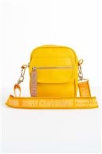 Shoulder Faux Leather Yellow