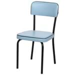 Sixties I Cadeira Preto/azul Claro