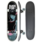 Skate Completo Profissional Black Star Frankgirl 7.8
