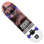 Skate Completo Wood Light Iniciante - Color Pics Cat