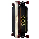 Skate Longboard 900 Graus Rodas Vermelhas com Abec 9