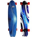 Skate Longboard CAV Curtir a Vida Shape Tail Fish Azul